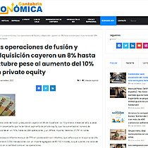 Las operaciones de fusin y adquisicin cayeron un 8% hasta octubre pese al aumento del 10% en private equity